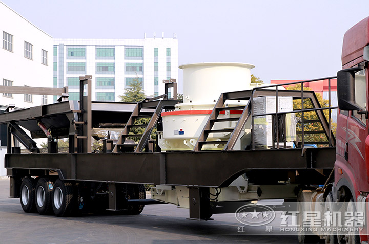 移動石粉制砂機發貨現場，到場即可作業